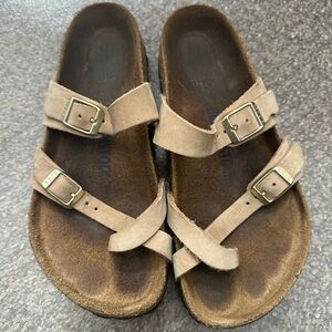 Birkenstock Tan Suede Sandals